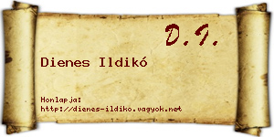 Dienes Ildikó névjegykártya